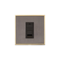 Executive Range Satin Black Nickel with Polished Brass Switches & Sockets, EX16 - 1 Gang RJ11 by Heritage Brass By M-Marcus