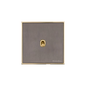 Executive Range Satin Black Nickel with Polished Brass Switches & Sockets, EX16 - 1 Gang Intermediate Stockholm Toggle by Heritage Brass By M-Marcus