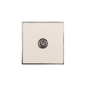 Executive Range Matt White with Polished Chrome Switches & Sockets, EX20 - 1 Gang Toggle Switch by Heritage Brass By M-Marcus