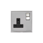 Executive Range Polished Chrome Switches & Sockets, EX22 - Single Socket (13 Amp) by Heritage Brass By M-Marcus