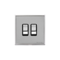 Executive Range Polished Chrome Switches & Sockets, EX22 - 2 Gang Rocker Switch by Heritage Brass By M-Marcus