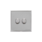 Executive Range Polished Chrome Switches & Sockets, EX22 - 2 Gang TED Dimmer (Compatible with LED Lamps) by Heritage Brass By M-Marcus