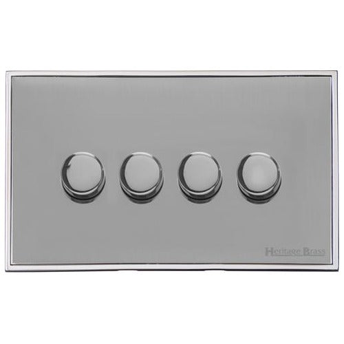 Executive Range Polished Chrome Switches & Sockets, EX22 - 4G Multi Location Secondary Dimmer by Heritage Brass By M-Marcus