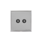 Executive Range Polished Chrome Switches & Sockets, EX22 - TV/FM Diplexed Socket by Heritage Brass By M-Marcus
