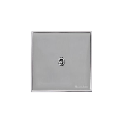Executive Range Polished Chrome Switches & Sockets, EX22 - 1 Gang Stockholm Toggle by Heritage Brass By M-Marcus