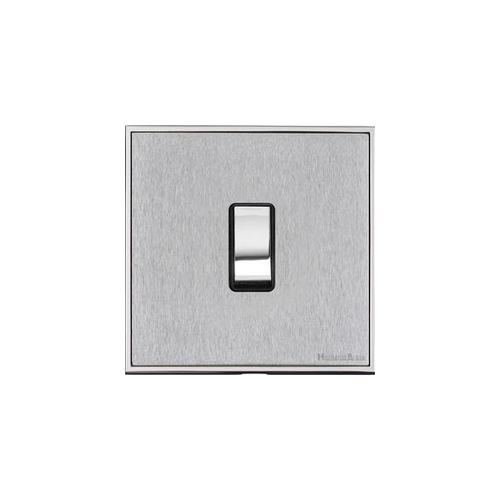 Executive Range Satin Chrome with Polished Chrome Switches & Sockets, EX23 - 20A Double Pole Switch by Heritage Brass By M-Marcus