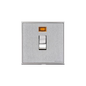 Executive Range Satin Chrome with Polished Chrome Switches & Sockets, EX23 - 20A Double Pole Switch with Neon by Heritage Brass By M-Marcus
