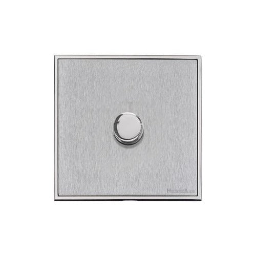 Executive Range Satin Chrome with Polished Chrome Switches & Sockets, EX23 - 1G Multi Location Secondary Dimmer by Heritage Brass By M-Marcus