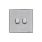 Executive Range Satin Chrome with Polished Chrome Switches & Sockets, EX23 - 2G Multi Location Secondary Dimmer by Heritage Brass By M-Marcus