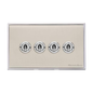 Executive Range Satin Nickel with Polished Chrome Switches & Sockets, EX25 - 4 Gang Toggle Switch by Heritage Brass By M-Marcus