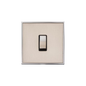 Executive Range Satin Nickel with Polished Chrome Switches & Sockets, EX25 - 1 Gang Rocker Switch by Heritage Brass By M-Marcus