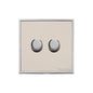 Executive Range Satin Nickel with Polished Chrome Switches & Sockets, EX25 - 2G Multi Location Primary Dimmer by Heritage Brass By M-Marcus