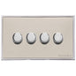 Executive Range Satin Nickel with Polished Chrome Switches & Sockets, EX25 - 4G Multi Location Secondary Dimmer by Heritage Brass By M-Marcus