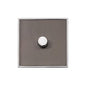 Executive Range Satin Black Nickel with Polished Chrome Switches & Sockets, EX26 - 1G Multi Location Primary Dimmer by Heritage Brass By M-Marcus