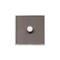 Executive Range Satin Black Nickel with Polished Chrome Switches & Sockets, EX26 - 1 Gang Dimmer 250 watts (Compatible with halogen/ incandescent bulbs) by Heritage Brass By M-Marcus