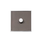 Executive Range Satin Black Nickel with Polished Chrome Switches & Sockets, EX26 - 1 Gang Dimmer 400 watts (Compatible with halogen/ incandescent bulbs) by Heritage Brass By M-Marcus