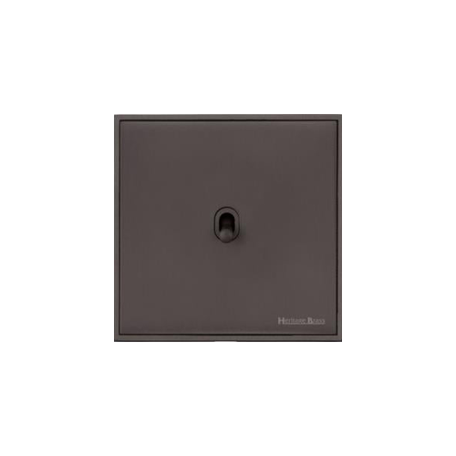 Executive Range Matt Bronze Switches & Sockets, EX9 - 1 Gang Stockholm Toggle by Heritage Brass By M-Marcus