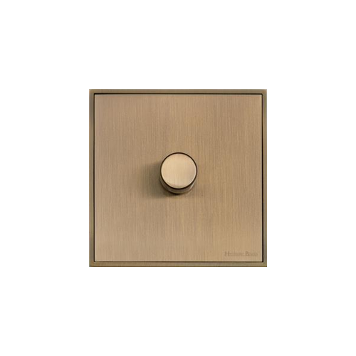 Executive Range Antique Brass Switches & Sockets, EX91 - 1 Gang TED Dimmer (Compatible with LED Lamps) by Heritage Brass By M-Marcus