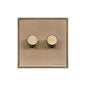 Executive Range Antique Brass Switches & Sockets, EX91 - 2G Multi Location Primary Dimmer by Heritage Brass By M-Marcus