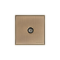 Executive Range Antique Brass Switches & Sockets, EX91 - 1 Gang Non-Isolated TV Coaxial Socket by Heritage Brass By M-Marcus