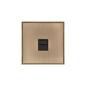 Executive Range Antique Brass Switches & Sockets, EX91 - 1 Gang Master Line Socket by Heritage Brass By M-Marcus
