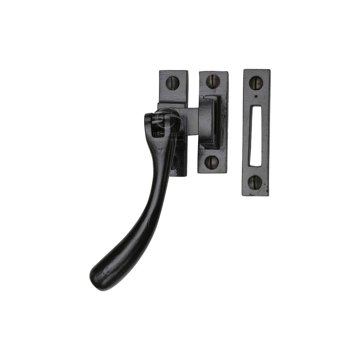 Black Iron Casement Window Fastener by M Marcus - Heritage Brass