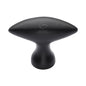 Matt Black Iron Elliptic Cabinet Knob by M Marcus - Heritage Brass