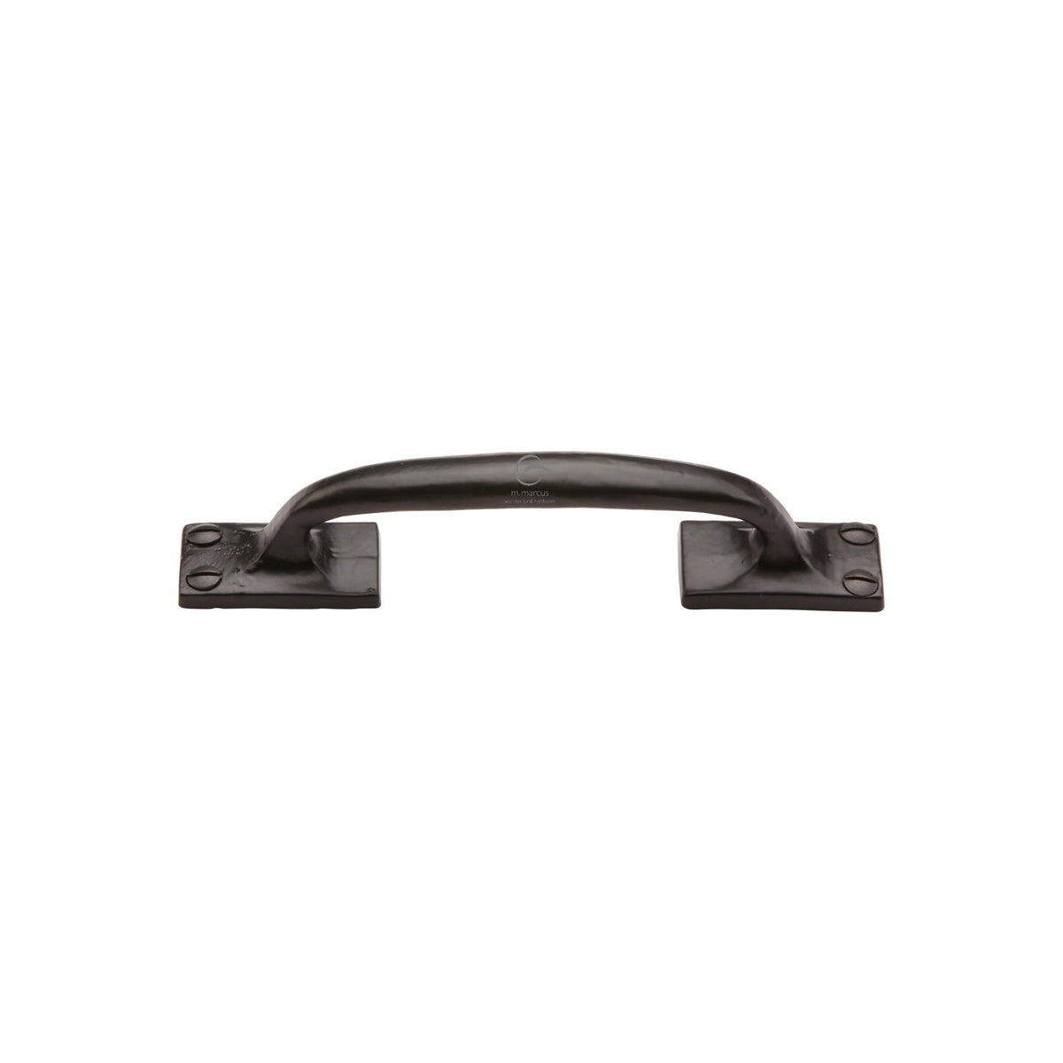 Matt Black Iron Offset Cabinet Pull Handle by M Marcus - Heritage Brass