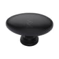 Matt Black Iron Oval Cabinet Knob by M Marcus - Heritage Brass