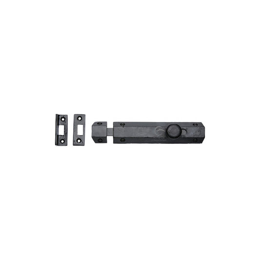 Black Iron Flat Bolt by M Marcus - Heritage Brass