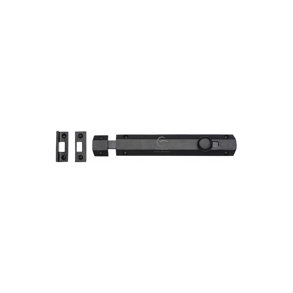Black Iron Flat Bolt by M Marcus - Heritage Brass