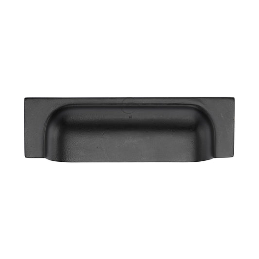 Matt Black Iron Military Cabinet Drawer Pull by M Marcus - Heritage Brass