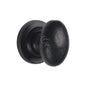Matt Black Iron Oval Cabinet Knob by M Marcus - Heritage Brass