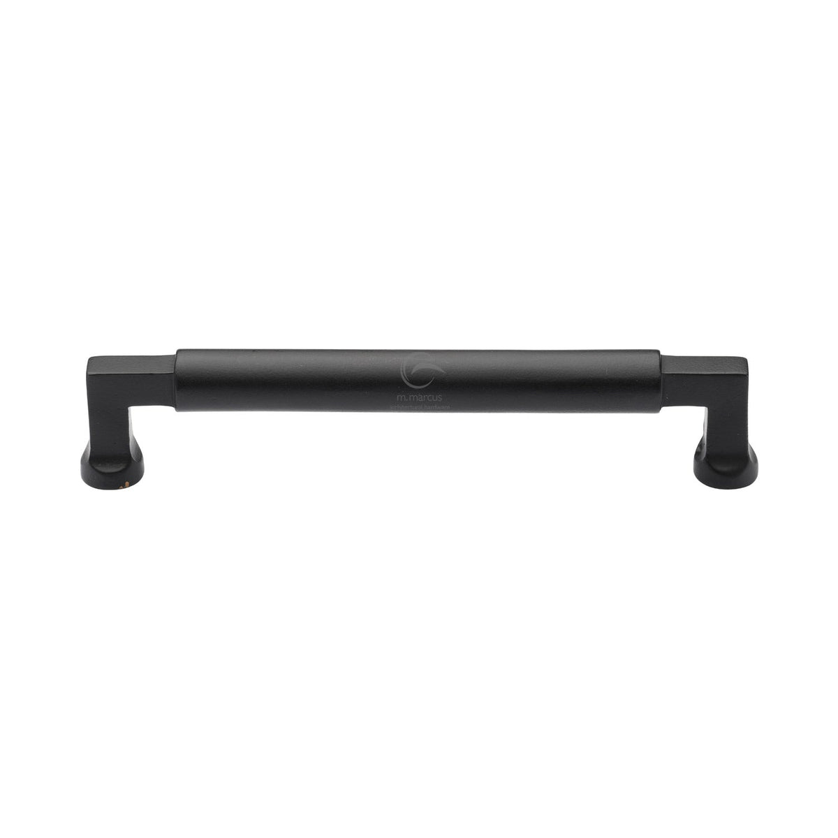 Matt Black Iron Bauhaus Cabinet Pull Handle by M Marcus - Heritage Brass