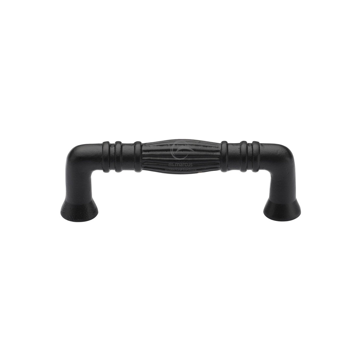 Matt Black Iron Tuscany Cabinet Pull Handle by M Marcus - Heritage Brass