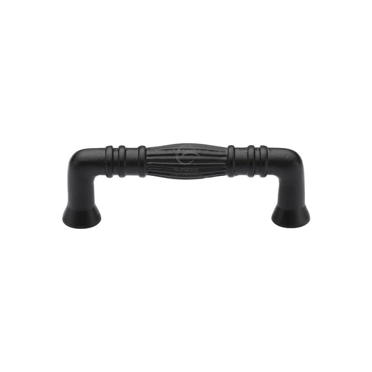 Matt Black Iron Tuscany Cabinet Pull Handle by M Marcus - Heritage Brass