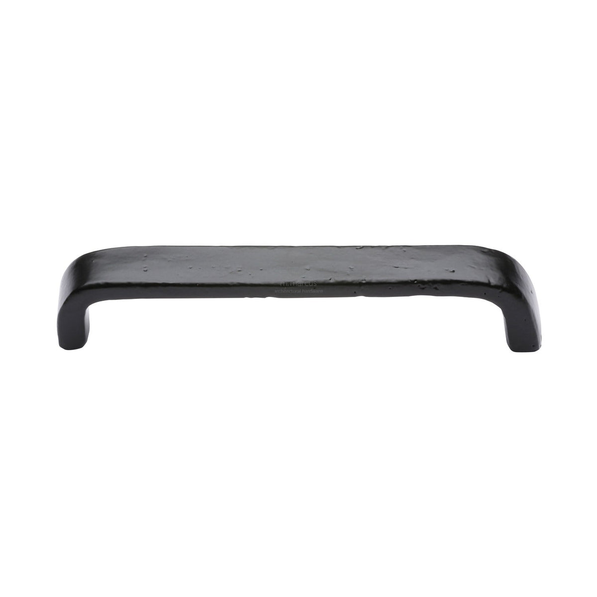 Matt Black Iron Curved D Shaped Cabinet Pull Handle by M Marcus - Heritage Brass