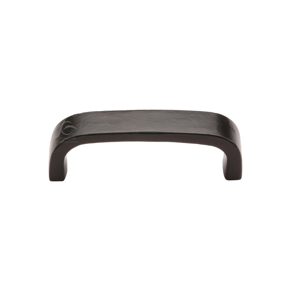 Matt Black Iron Curved D Shaped Cabinet Pull Handle by M Marcus - Heritage Brass