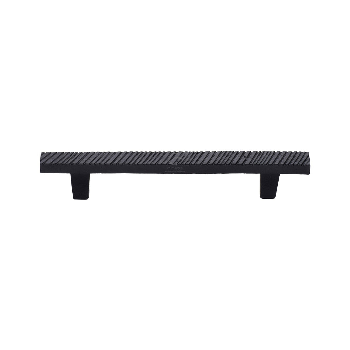 Matt Black Iron Textured Cabinet Pull Handle by M Marcus - Heritage Brass