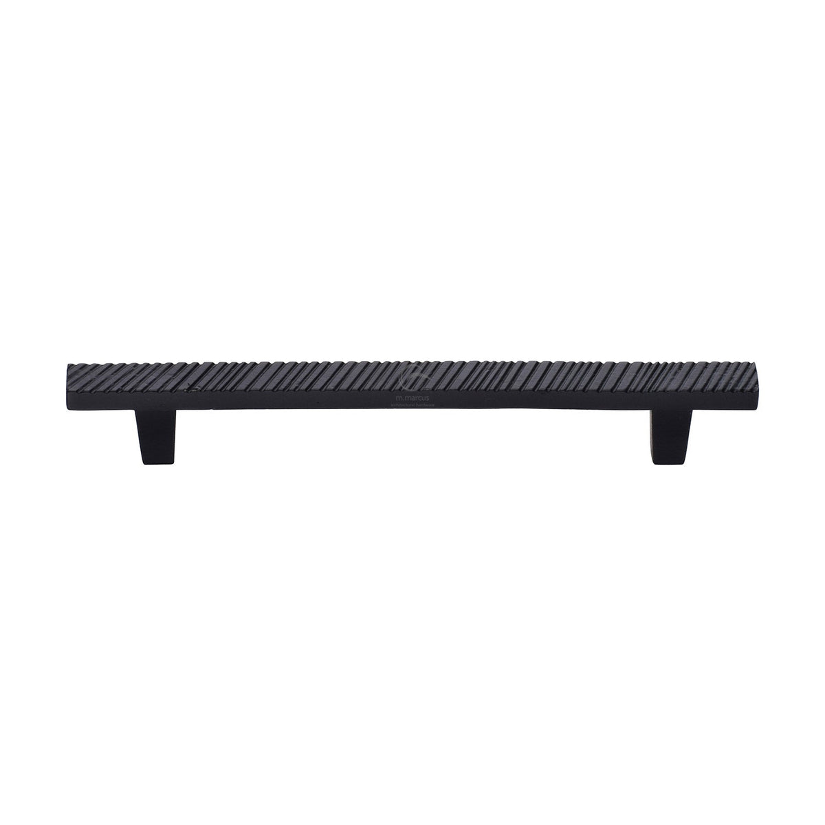 Matt Black Iron Textured Cabinet Pull Handle by M Marcus - Heritage Brass