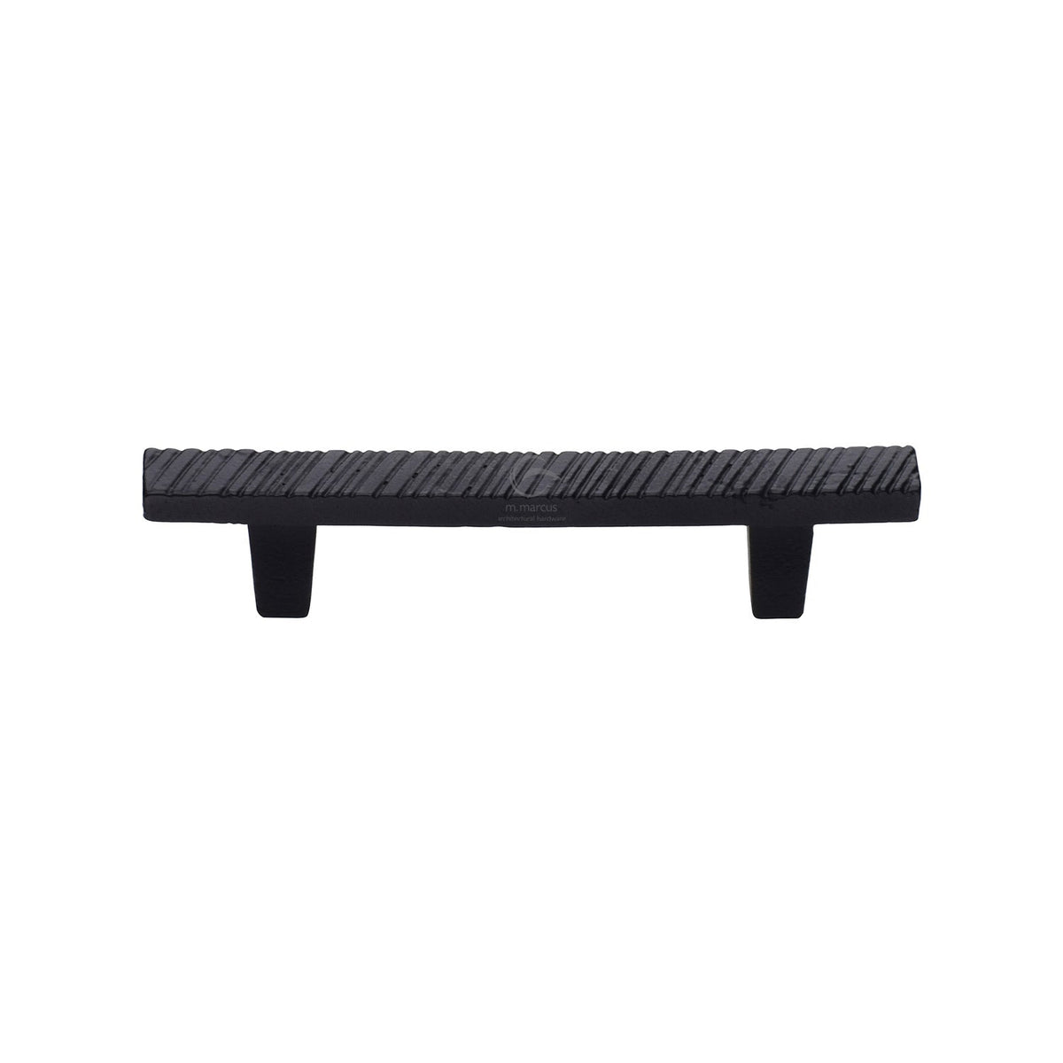 Matt Black Iron Textured Cabinet Pull Handle by M Marcus - Heritage Brass
