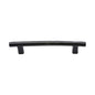 Matt Black Iron Round Bar Cabinet Pull Handle by M Marcus - Heritage Brass