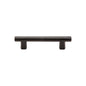 Matt Black Iron Round Bar Cabinet Pull Handle by M Marcus - Heritage Brass