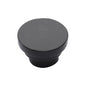 Matt Black Iron Round Stepped Cabinet Knob by M Marcus - Heritage Brass
