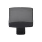 Matt Black Iron Square Convex Cabinet Knob by M Marcus - Heritage Brass