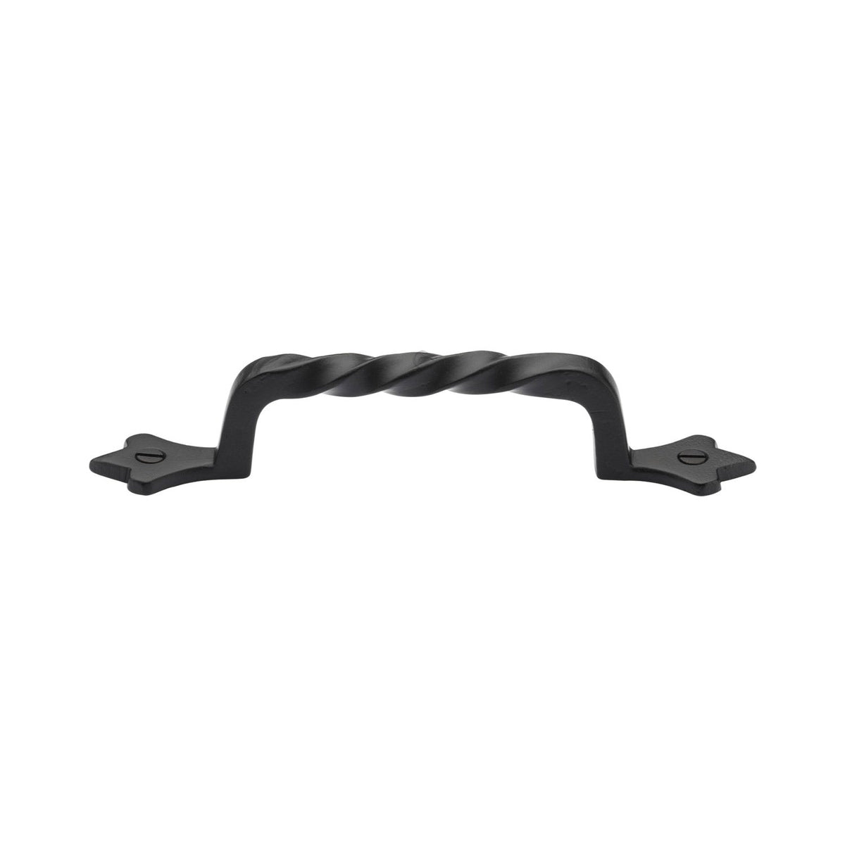 Matt Black Iron Twist Cabinet Pull Handle by M Marcus - Heritage Brass