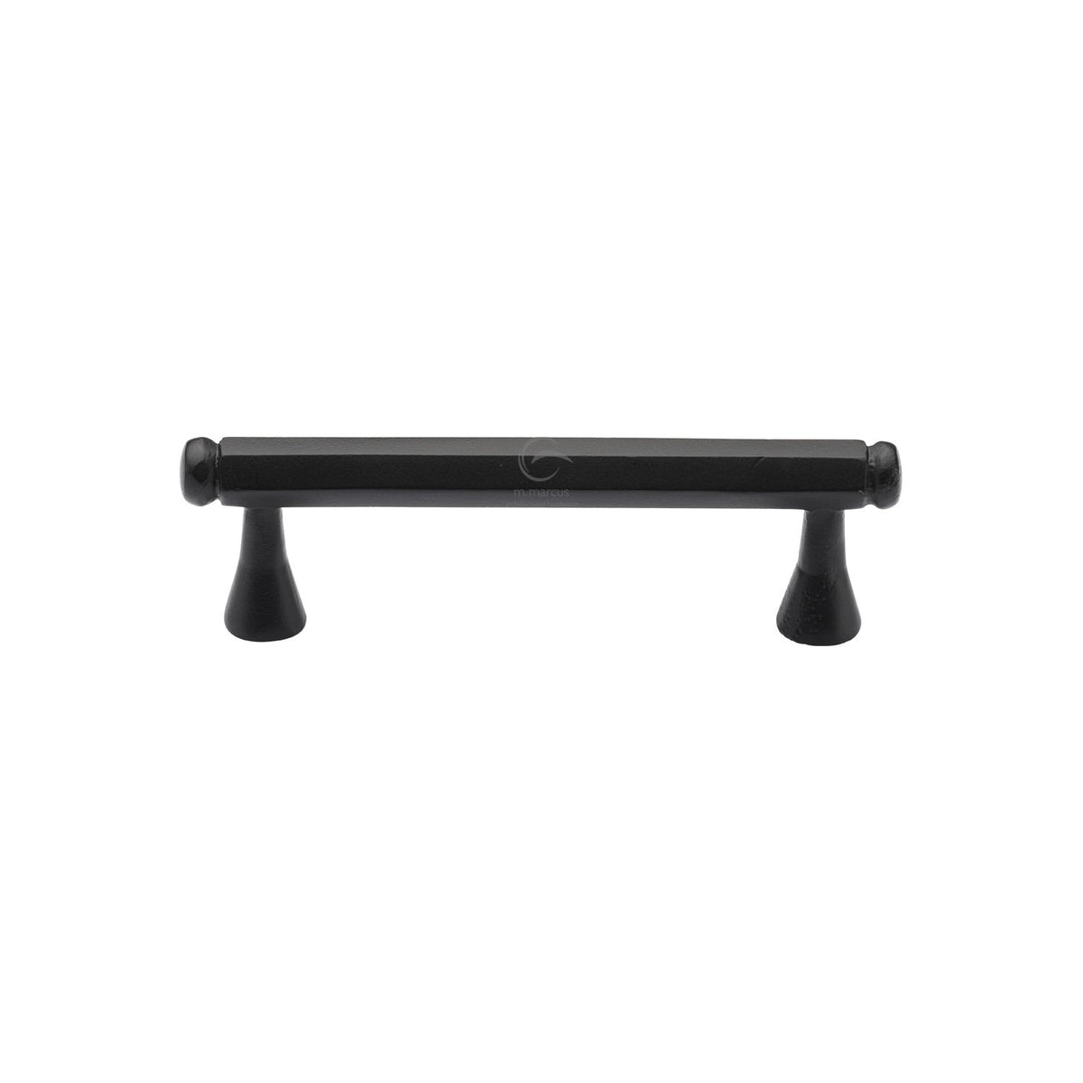 Matt Black Iron Hexagon Cabinet Pull Handle by M Marcus - Heritage Brass