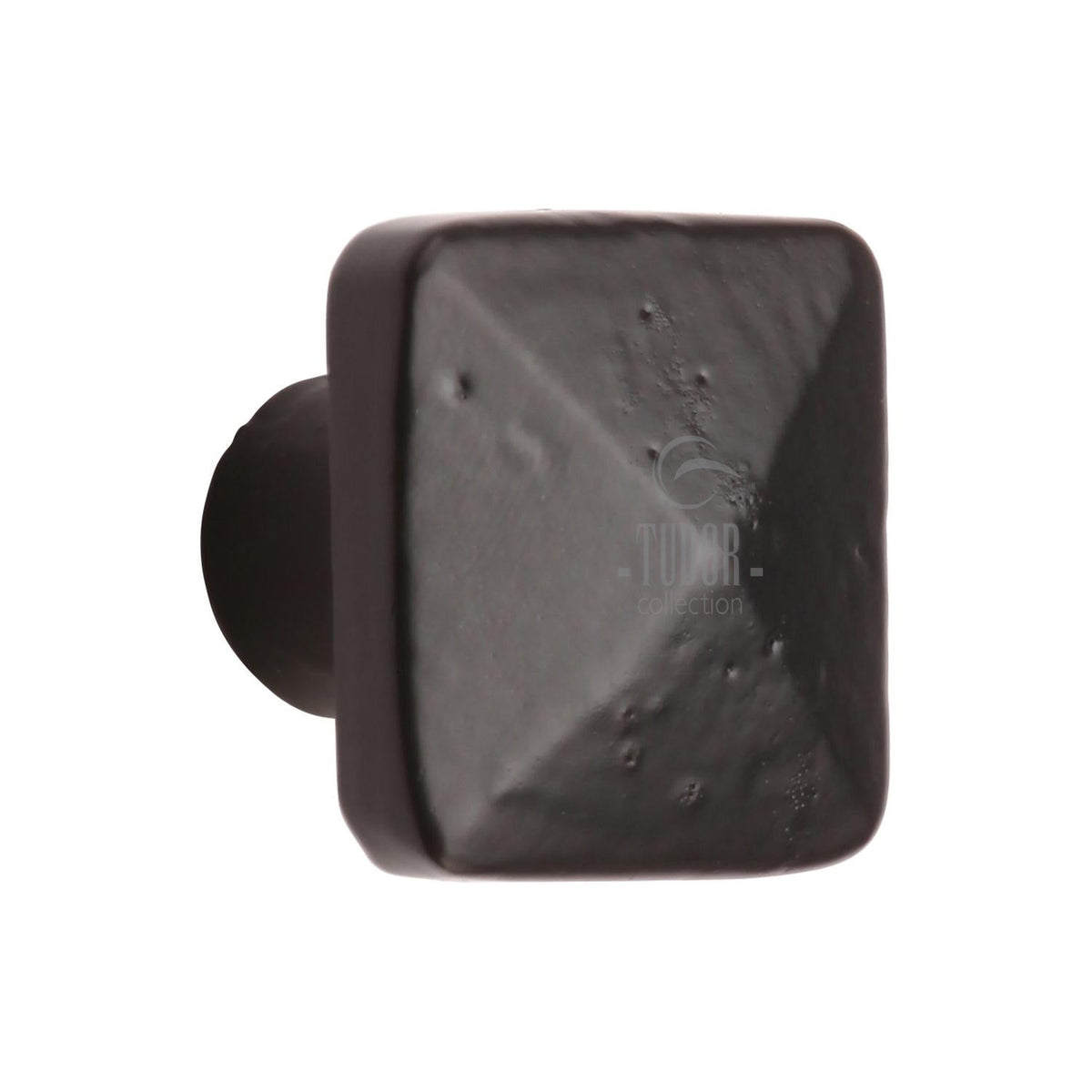 Matt Black Iron Pyramid Cabinet Knob by M Marcus - Heritage Brass