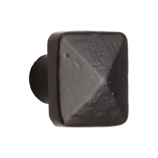 Matt Black Iron Pyramid Cabinet Knob by M Marcus - Heritage Brass