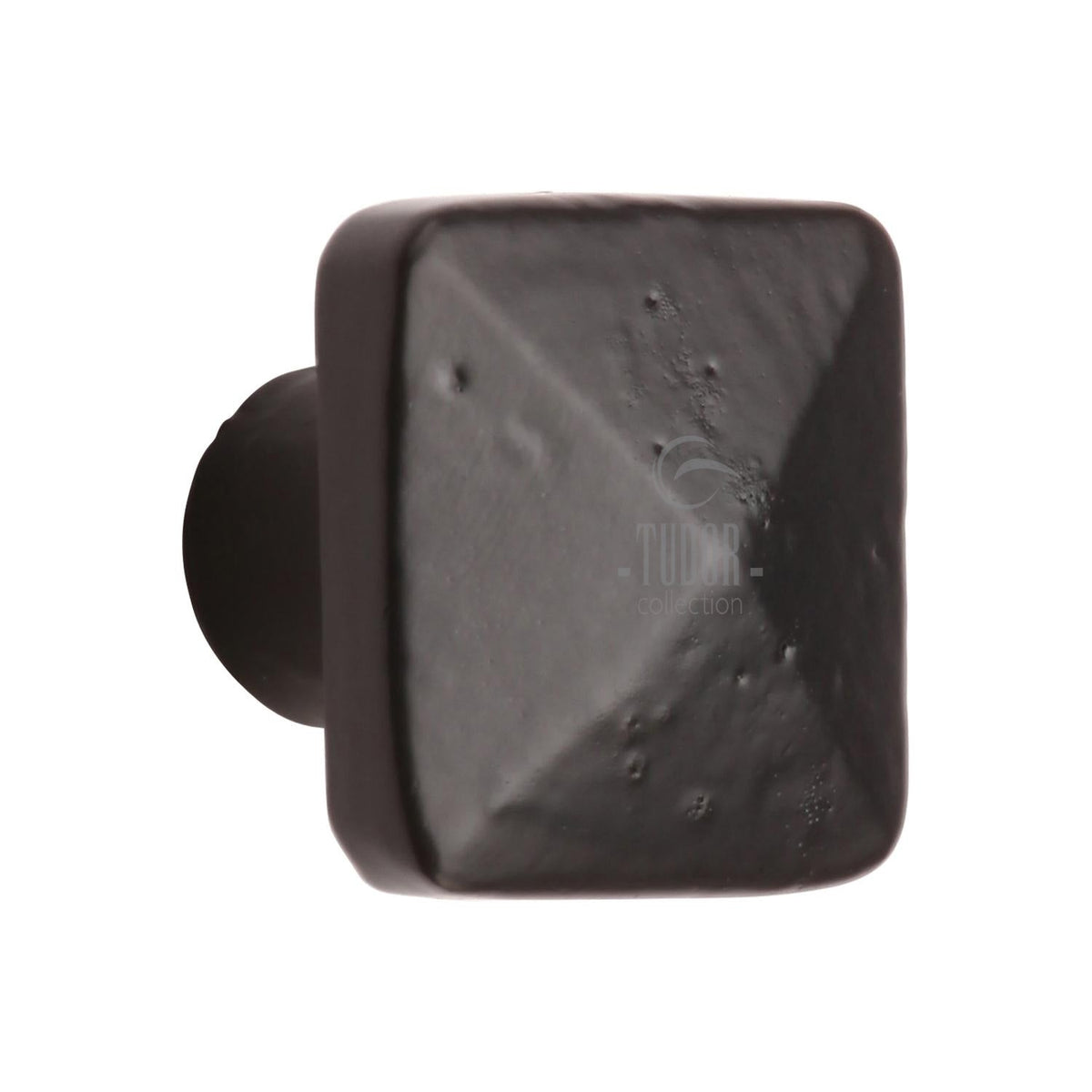Matt Black Iron Pyramid Cabinet Knob by M Marcus - Heritage Brass